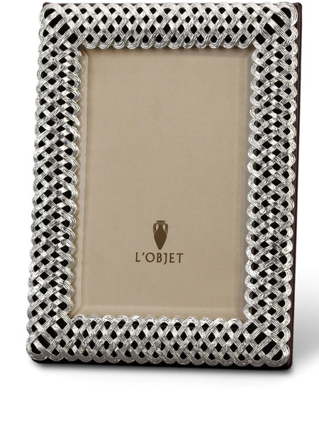  L'objet Braid Frame (10cm X 15cm) - Silver 