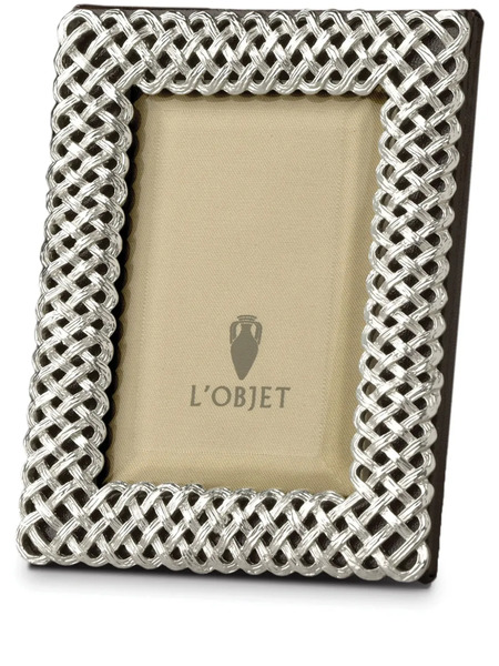  L'objet Braid Photo Frame - Brown 