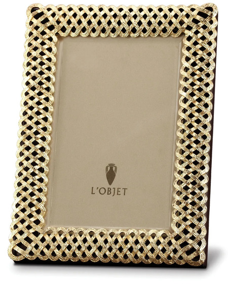  L'objet Braid Photo Frame - Gold 