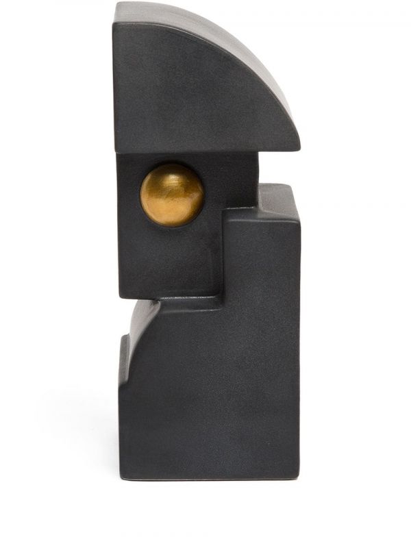  L'objet Cubisme Single Bookend - Black 