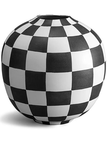  L'objet Damier Large Vase - White 