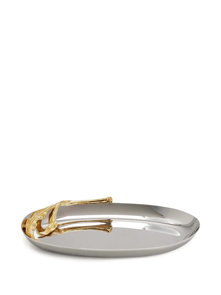  L'objet Fern Tray (21cm X 14cm) - Silver 