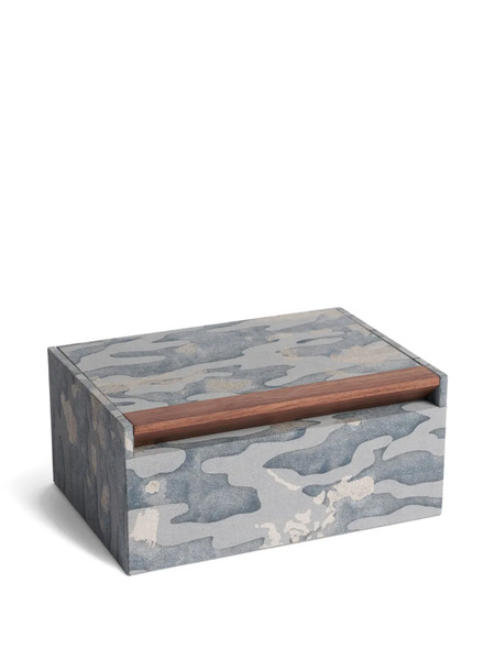  L'objet Fortuny Camo Isole Box (26cm X 18cm) - Blue 