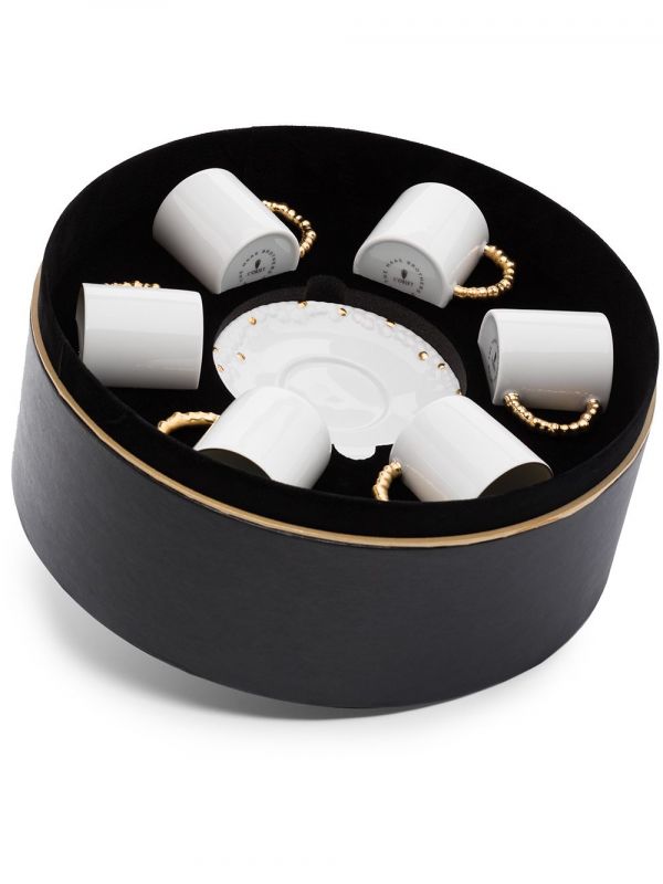  L'objet Haas Mojave Espresso Cup Set - White 