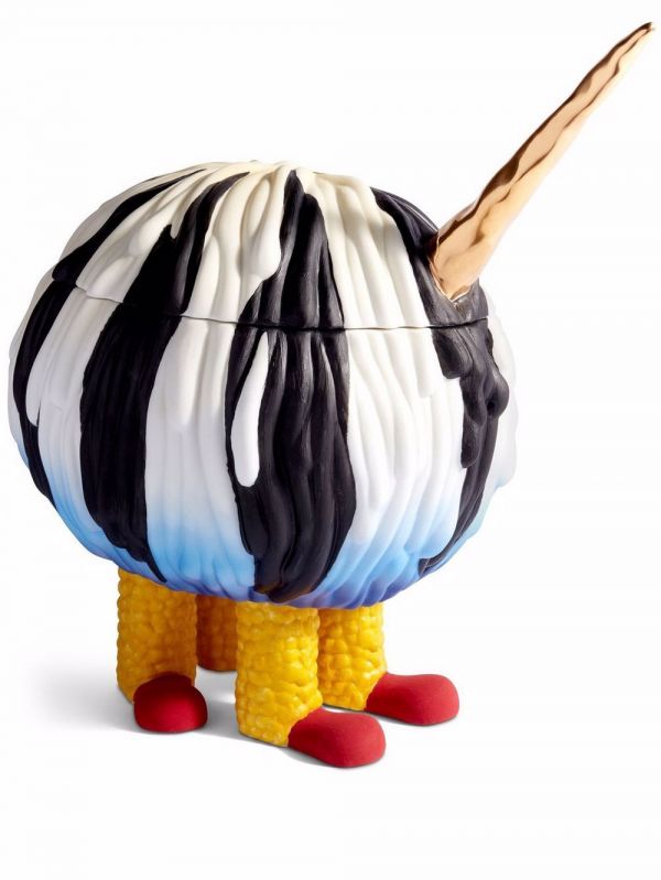  L'objet Haas Scratched Lizard Vessel - Black 