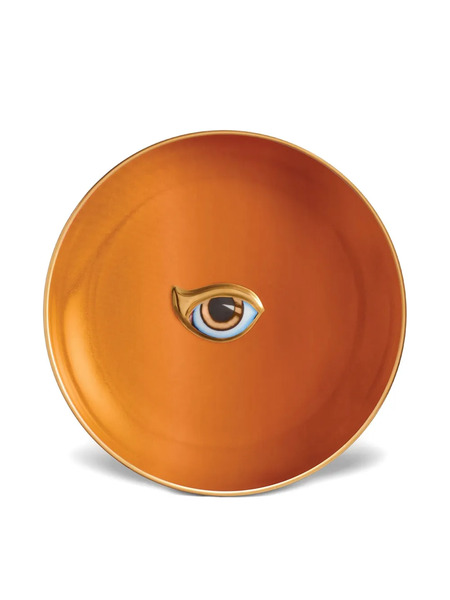  L'objet Lito Eye-motif Plate (15cm) - Orange 