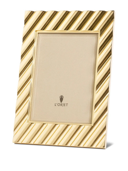  L'objet Maxime Ridged Photo Frame (13cm X 18cm) - Gold 