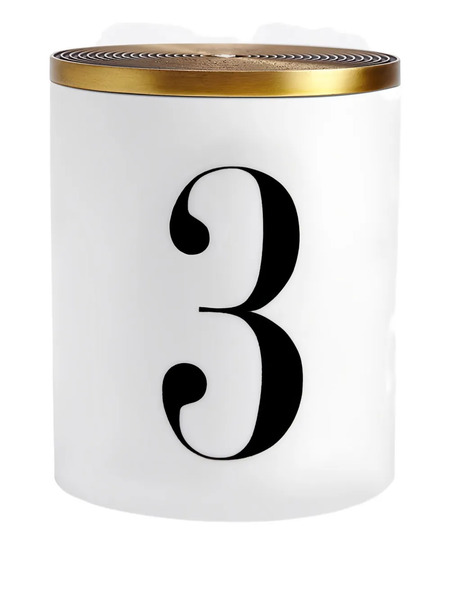  L'objet Number-print Candle - White 