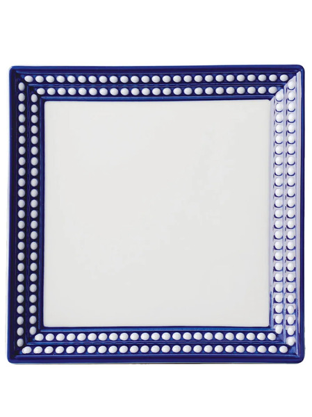  L'objet Perlée Square Tray (20cm) - Blue 