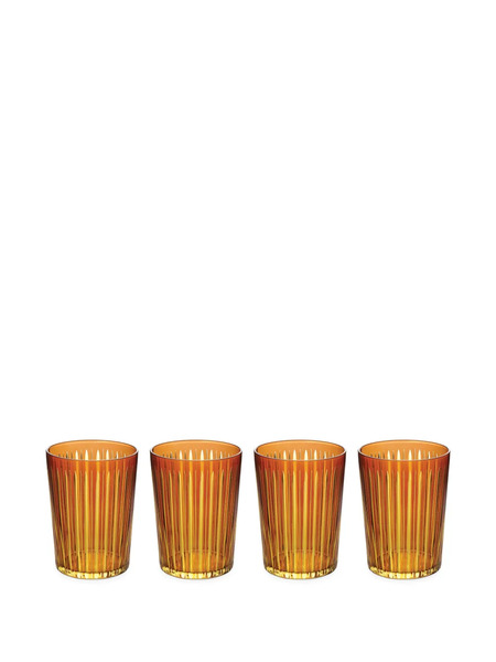  L'objet Prism Highball Glasses (set Of Four) - Orange 