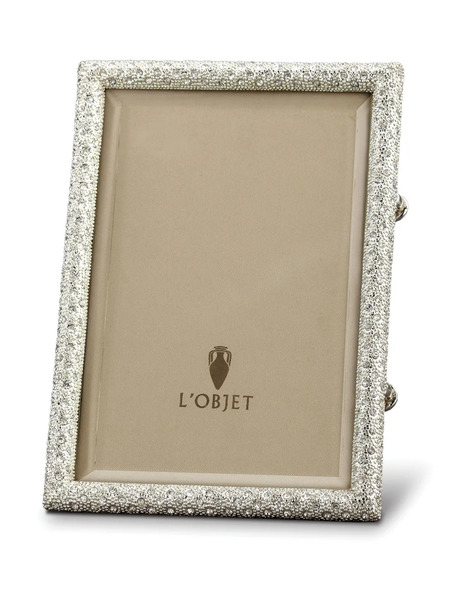  L'objet Rectangular Pave Photo Frame (20cm X 25cm) - Silver 