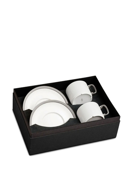  L'objet Soie Tressée Cups (set Of Two) - White 
