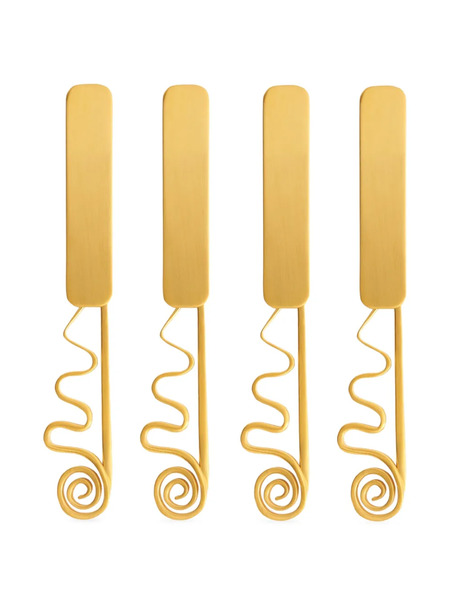  L'objet Spirale Spreaders (set Of Four) - Gold 