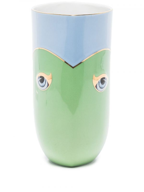  L'objet X Lito Two-tone Vase - Blue 