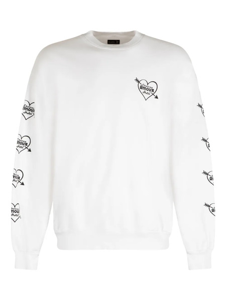  Local Authority Cotton Print Sweatshirt - White 