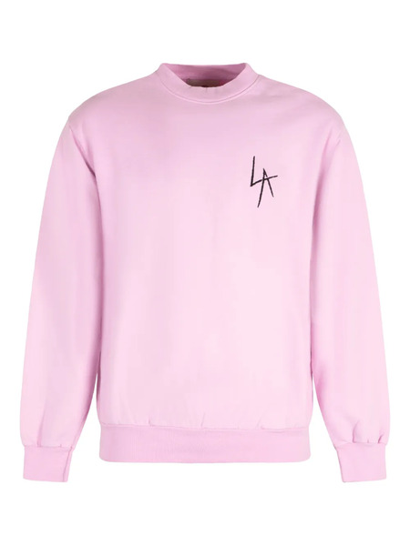  Local Authority Crew-neck Cotton Sweatshirt - Pink 