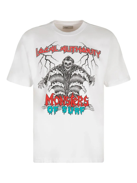  Local Authority Graphic-print Cotton T-shirt - White 