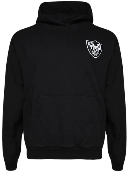  Local Authority Mischief Shield Cotton Hoodie - Black 