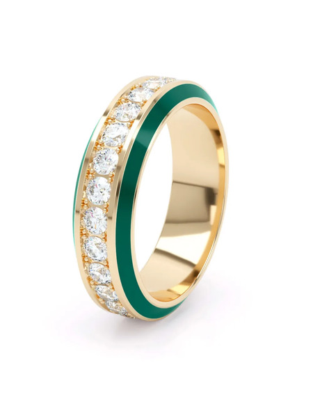  Loev 18kt Yellow Gold Eternity Diamond Ring 