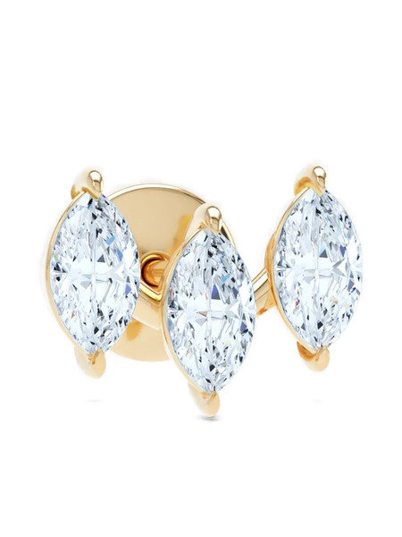  Loev Triple-diamond Stud Earring - Gold 