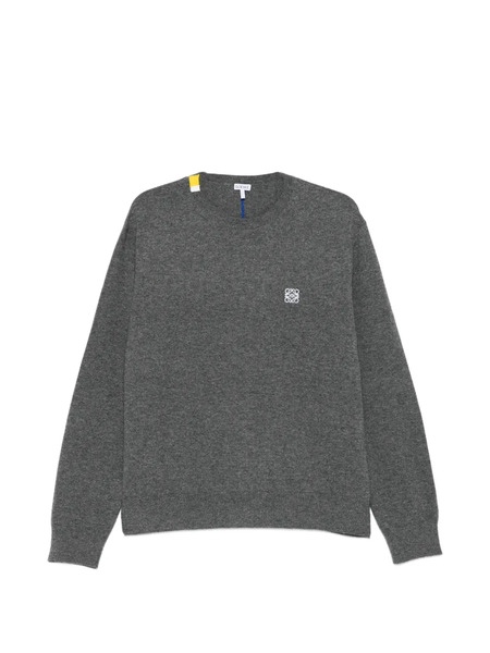  Loewe Anagram Crew Neck Sweater - Grey 