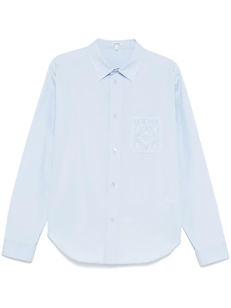  Loewe Anagram-embroidered Shirt - Blue 