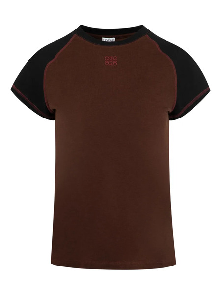  Loewe Anagram-embroidered T-shirt - Brown 