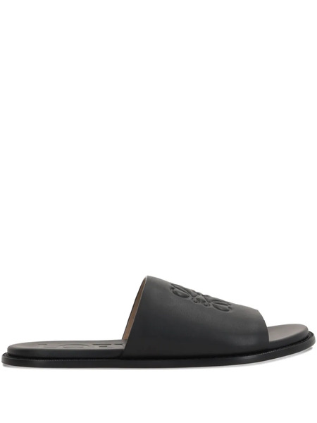  Loewe Anagram Flex Slides - Black 