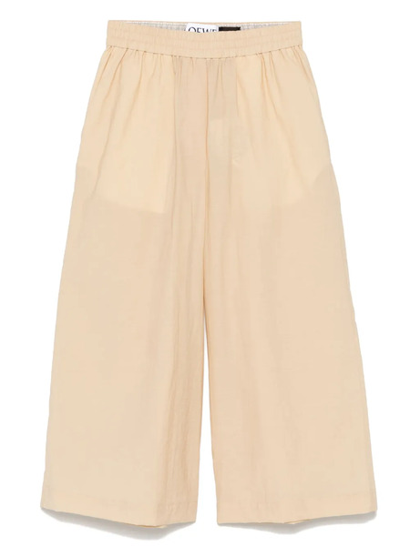  Loewe Anagram-motif Trousers - Neutrals 
