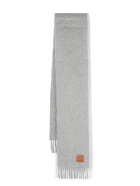  Loewe Anagram-patch Scarf - Grey 
