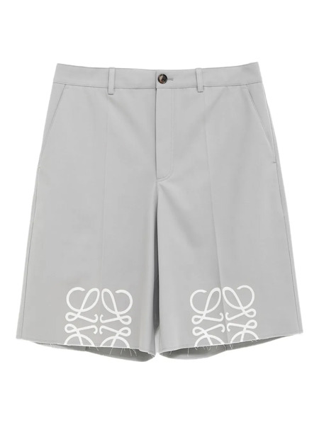  Loewe Anagram-print Shorts - Grey 