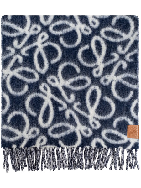  Loewe Anagram Scarf - Blue 