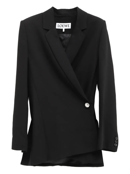  Loewe Asymmetric Single-button Blazer - Black 