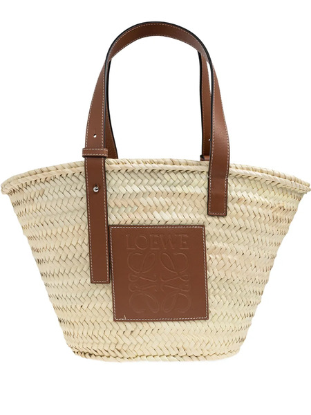  Loewe Basket Logo-patch Tote Bag - Neutrals 