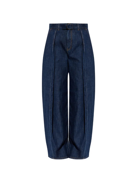  Loewe Belted Pleated Jeans - Blue 