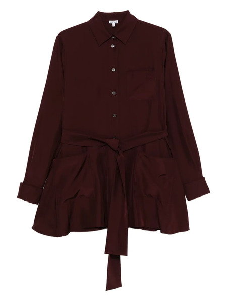  Loewe Belted Pocket Shirt Top - Red 