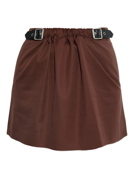  Loewe Belted Skirt - Brown 