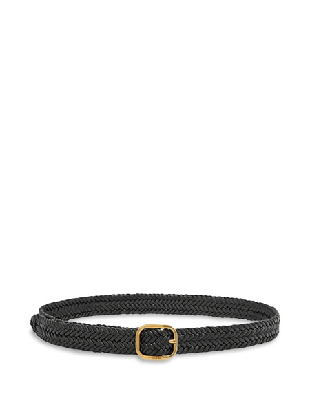  Loewe Braided Leather Belt - Black 