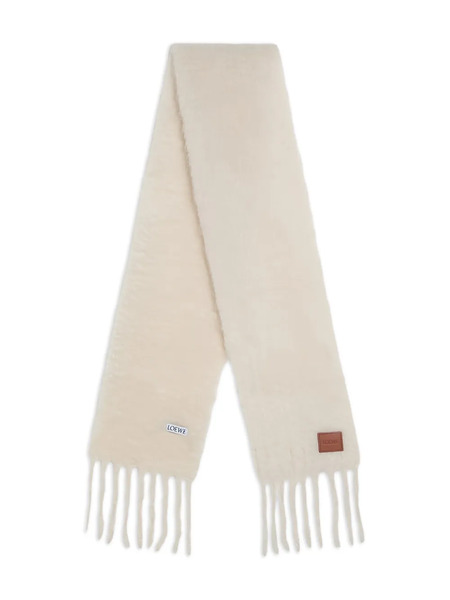  Loewe Brushed-finish Scarf - White 