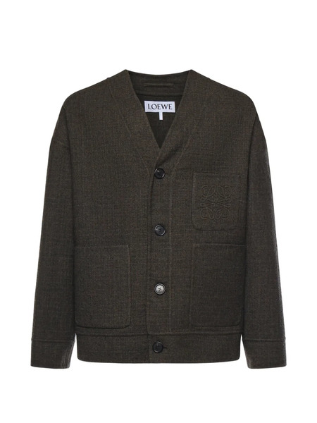  Loewe Button-fastening Cardigan - Brown 