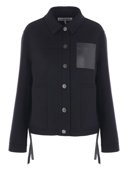  Loewe Button-fastening Multi-pocket Jacket - Black 