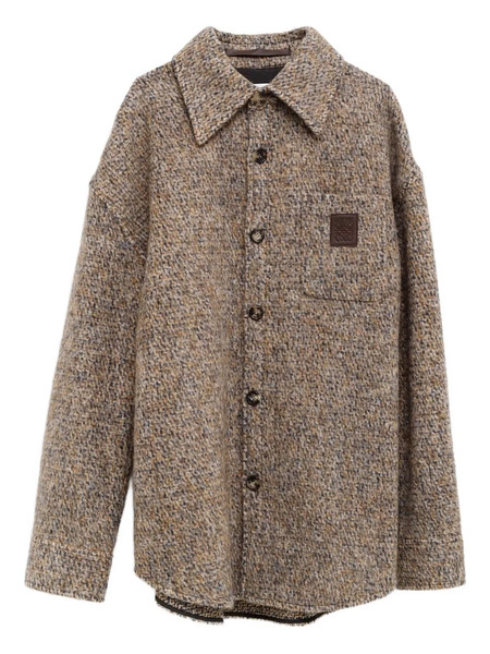  Loewe Button-fastening Shirt Jacket - Brown 