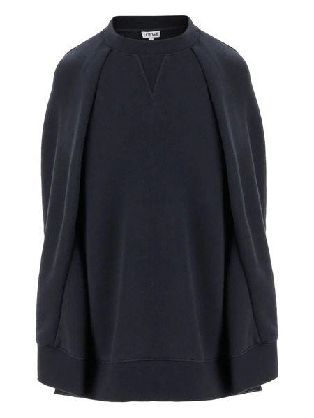  Loewe Crewneck Cape Sweatshirt - Blue 