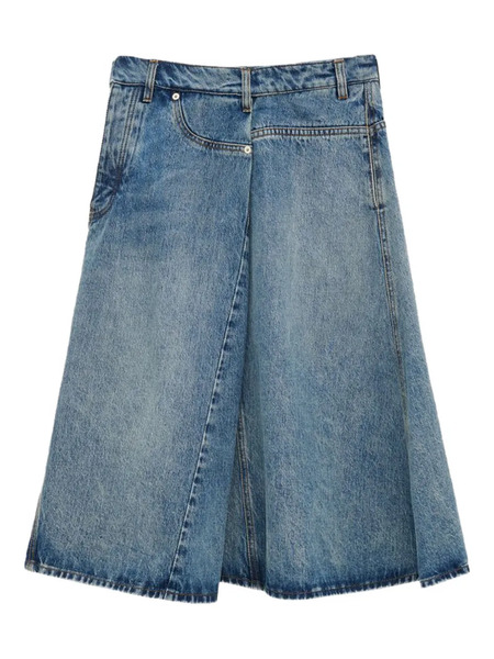  Loewe Denim A-line Skirt - Blue 