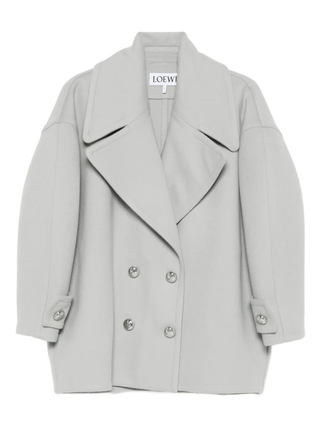  Loewe Double-breasted Coat - Grey 