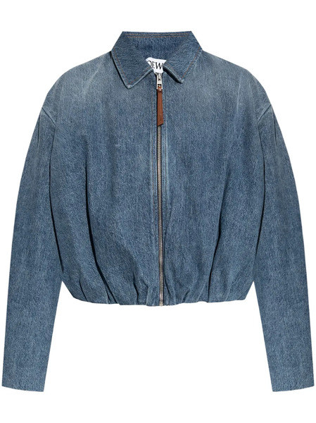  Loewe Draped Jacket - Blue 