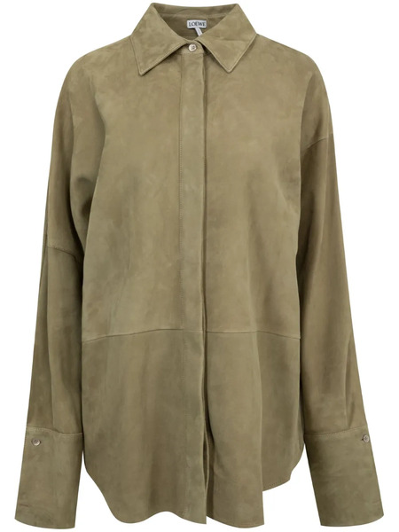  Loewe Draped Shirt - Green 