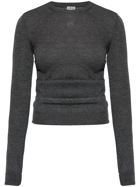  Loewe Draped Sweater - Grey 