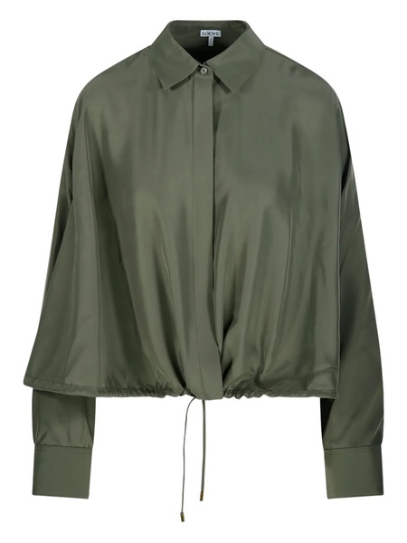  Loewe Drawstring-hem Shirt - Green 