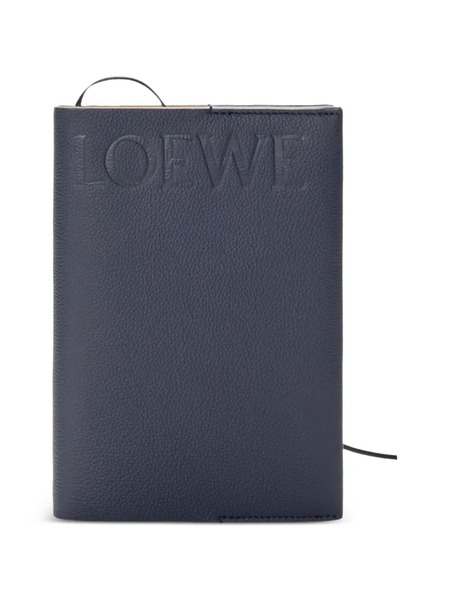  Loewe Embossed Leather Notebook - Blue 
